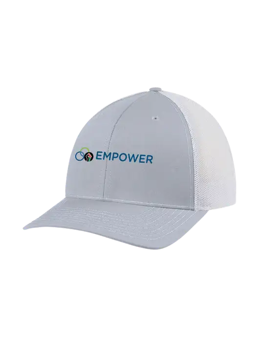 Richardson Adjustable Snapback Original 112 Trucker Cap Light Heather Grey w/White Mesh w/Empower Logo