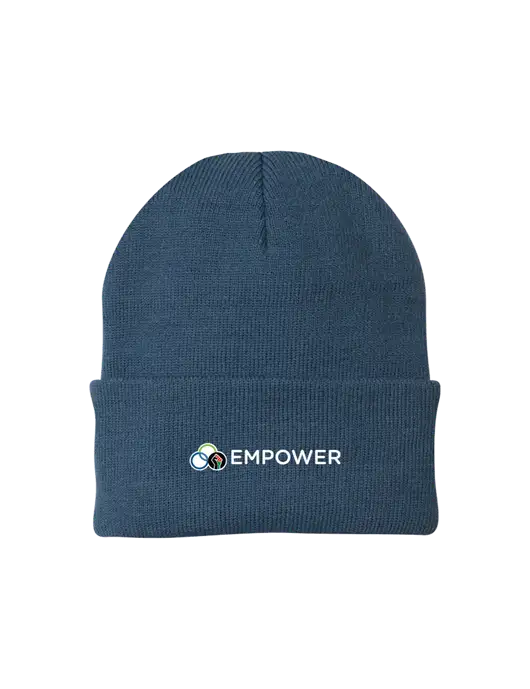 Dark Slate Knit Cap w/Empower Logo