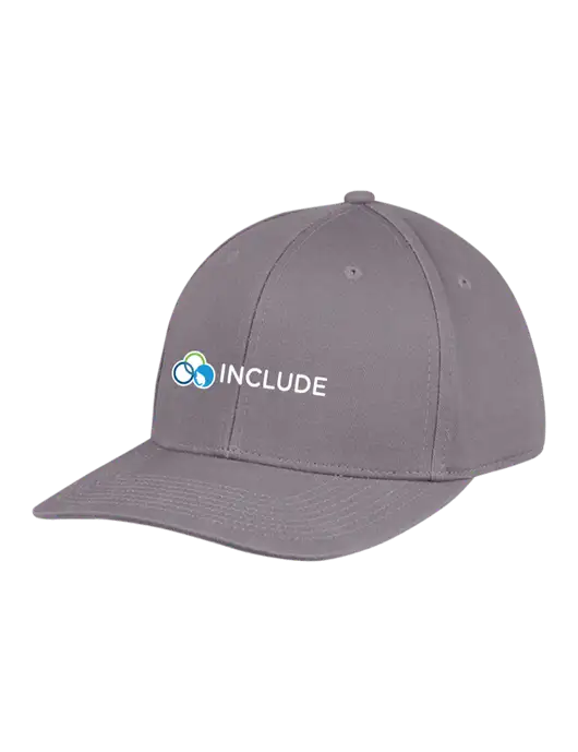 Premium Modern Structured Twill Charcoal Snapback Cap w/Include Logo