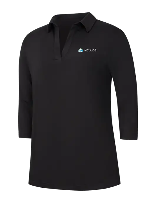 Womens Black Luxe Knit Tunic w/Include Logo