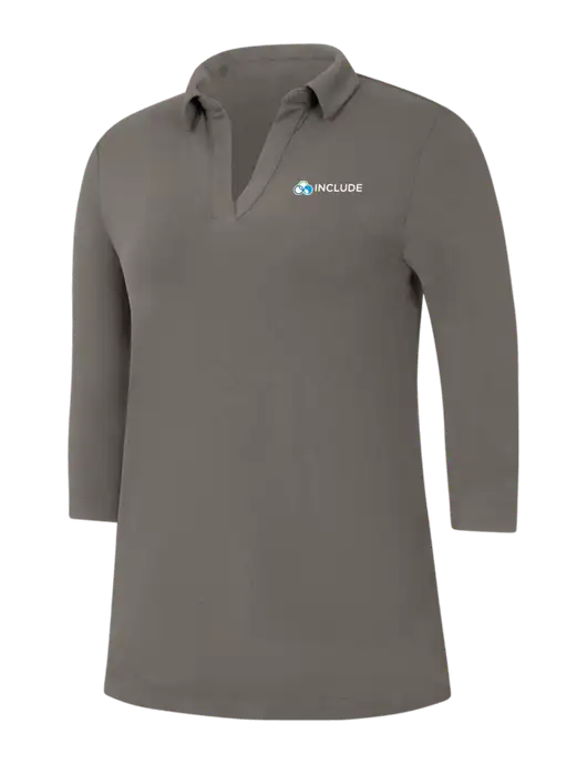 Womens Dark Grey Luxe Knit Tunic w/Include Logo