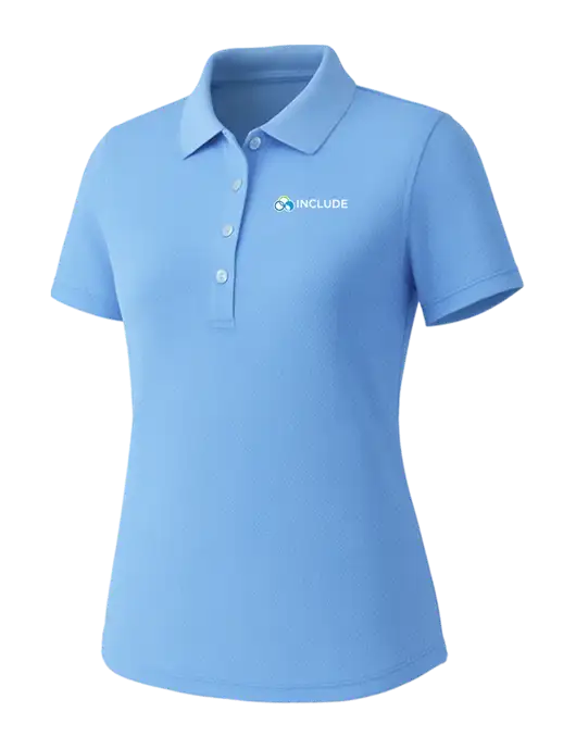 Callaway Womens Core Light Blue Performance Polo w/Include Logo