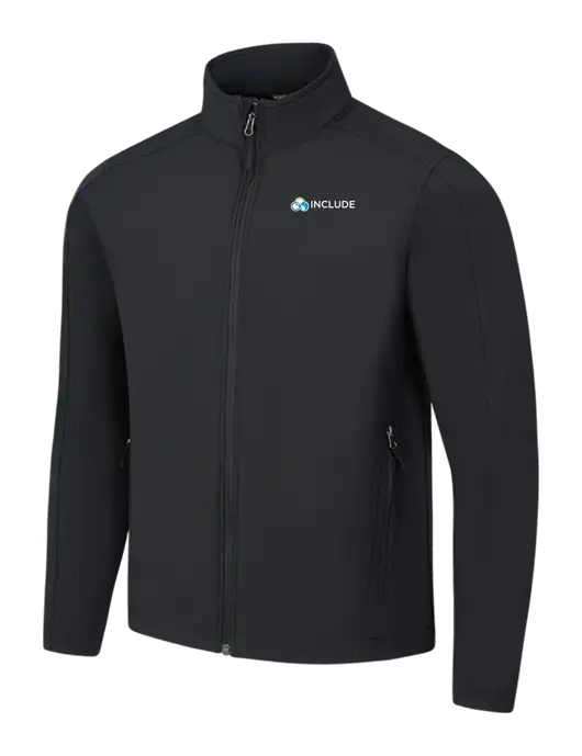 Black Core Soft Shell Jacket w/Include Logo