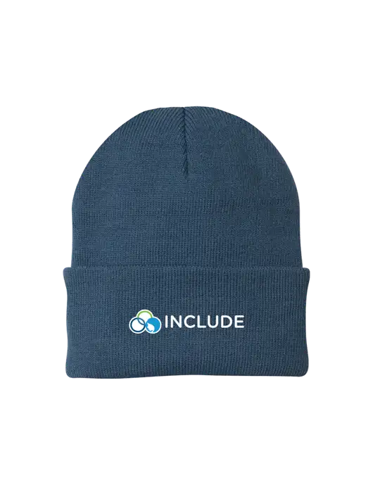 Dark Slate Knit Cap w/Include Logo